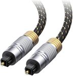 Cable Matters Toslink Cable (Toslink Optical Cable/Digital Optical Audio Cable) 3m with Metal Connectors and Braided Jacket