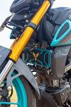 Durior MT15 Radiator Guards Suitable for Both Version 1 & 2 (Cyan Storm & Gold)