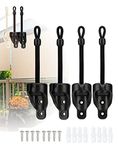 IVYSUN Universal Sun Shade Replacement Parts Bungee Tie Downs,Shade Tie Downs,Weather Resistance,Compatible with Coolaroo Exterior Roller Shade,Outdoor Blinds,Outdoor Roller Shade(Black,2 Set)