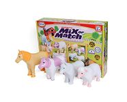POPULAR PLAYTHINGS Magnetic Mix or Match Pastel Farm Animals Toy Play Set, 16 Pieces