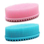 DNC Silicone Body Scrubber Exfoliating Shower Bath Body Brush 2 Pack