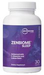 Microbiome Labs ZenBiome Sleep (30 Capsules) | Sleeping Support Probiotic for Adults & Kids - Supplement with Bifidobacterium longum 1714 Probiotics, Lemon Balm, L-theanine for Sleep & Calm