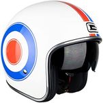 G-MAC Rebel Evo Open Face Motorcycle Helmet (Target, M)