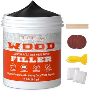 SMAPHY Wood Filler, Wood Putty, Wood Filler Paintable, Wood Putty Stainable, Sandable, Black Wood Filler can Quickly Repair Holes, Cracks, Chips and scorched Areas of Wooden Furniture(9.87 Ounce)