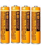 EOCIK 4 Pack NI-MH AAA Rechargeable Battery 1.2V 550mAh HHR-55AAABU Batteries for Panasonic Cordless Phones