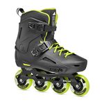 Rollerblade Lightning Men's Urban Inline Skate, Black and Lime