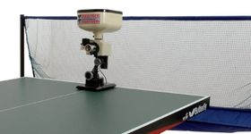 Practice Partner Table Tennis Robot With Net - Cream/Black