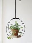 Dravmola Plant Hanger with Wood Bas