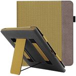 WALNEW Stand Case for Kindle Scribe 10.2 Inch (2022 Released) – Two Hand Straps Premium PU Leather Cover with Auto Sleep/Wake and Pen Holder for Amazon Kindle Scribe Ereader (Brown)