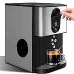 Ice Maker Machine, Nugget Ice Maker with Self-Cleaning Feature, 30kg/24h Output, 3.7L Water Tank, Automatic Chewable Ice for Home Bar, Kitchen, Office