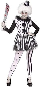 Fun World Women's Killer Clown, Multi, M/L Size 10-14