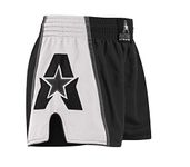 Anthem Athletics Infinity Muay Thai Shorts - Kickboxing Short Boxing Trunks for Men & Women - Black & White G2 - Medium