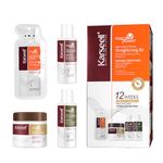 Karseell Maca Essence Keratin Hair Straightening Kit, 12 Weeks of Home Use Professional Straightening, Straighten and Smooth Hair, All Hair Types