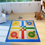 Temoli® Ludo Print Flooring Kid's Interlocking Play Mat, Baby Play mats for Kids 10 MM Thickness -60 x 60 cm Each Tile Ludo Mat for Baby Kids Play mat (Set of 16 Tiles - 64 Feet)