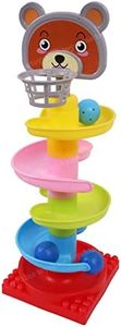 Toyshine 4 Layer Ball Drop and Roll Swirling Tower for Baby and Toddler Development Educational Toys | Stack, Drop and Go Ball Ramp - Multicolor