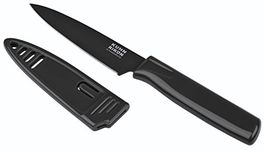 Kuhn rikon 2817 4-Inch Nonstick Colori Paring Knife, Black, 100