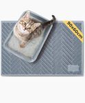 PiuPet® Cat Litter Mat 90x60cm I Anti-slip & Water Resistant I Cat Mat I CAt Litter Mat Litter Trapping Mat for Cat Litter Tray I Large Cat Litter Tray Liners | Cat Litter Tray Mat | Cat Litter Mats