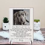 Pixie's Gifts Personalised Pet Loss Bereavement Photo Plaque - 'In Loving Memory' Tribute Sign for Your Dog or Cat - a Touch of Heaven in Your Home (Mdf Wood A5 21cm x 15cm, Grey)