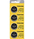 Toshiba CR2450 3 Volt Lithium Coin Battery (4 Batteries)