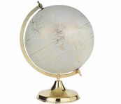 GLOBEDADDY Globe Laminated for Kids/Students for Educational Purpose/Home Decor/Office Desk/Political Desk/Study Table/UPSC Students/Darkblue 12 inch Height Diameter with Metallic Stand
