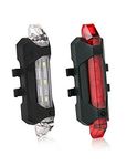 Dark Horse® Bicycle 5 LED Mode USB Headlight and Taillight Combo (Red and White)