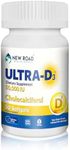 ULTRA-D3 New Road Health Supply - Vitamin D 50000 IU, Once Weekly Dose, Easy to Swallow Vitamin D Softgel for Bones, Teeth, and Immune Support, Gluten Free, 50 Count