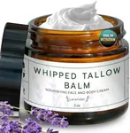 Really Good Blends Whipped Tallow Balm (Lavender) Hypdrating Face & Body Cream - Beef Tallow Balm Moisturizer for All Skin Types - Grass Fed & Organic, 2 oz