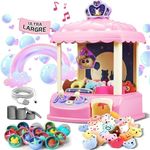 ROHSCE Kids Claw Machine, Girl Toys for Ages 8-13 Arcade Game Toy Claw Machine Electric Candy Vending Machine Toy with LED Lights & Adjustable Sound Birthday Gifts for 6 7 9 10 12 Years Old