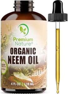 Neem Oil For Skin - Neem Oil for Hair, 100% Pure Neem Oil Cold Pressed Moisturizer Neem Oil for Essential Oil Mixing Neem Oil Organic Massage Oil 4 oz