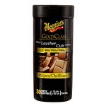 Meguiar's Gold Class Rich Leather Cleaner & Conditioner Wipes, 30 Wipes - G10900C