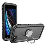 SPORTLINK Waterproof Case for iPhone SE 3rd 2022/iPhone SE 2nd 2020/iPhone 7/8 - Phone Ring Holder Kickstand with Degree Rotation