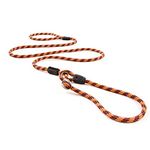 EzyDog Luca All-in-One Slip Collar Climbing Rope Dog Leash Combo - Best Dog Lead for Control, Training, Correction, and Exercising - Perfect for Medium and Large Dogs (Standard, Orange)