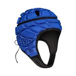 DGYAO Rugby Headguard, Kids Boys Protective Headgear, Padded Gear Helmet For Head Protection Blue YS