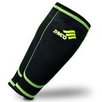 Synco Shin Guard Holder Compression Sleeves | Football Shin Guard Supporter Sleeve | Protective Sleeves with Pocket for Shin Guard | Stretchable Lycra Fabric for Superior Grip | 1 Pair, Black Color