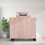 ZIYKO Single Inverter Battery Trolley for Tall Tubular Battery, for Home, Shop and Office Use. Color (Castle Oak)