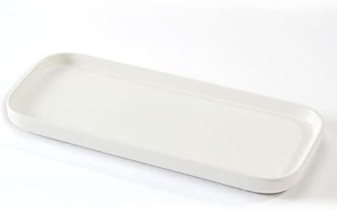 CosyCorner Ceramic Bathroom Tray, White, 9.8in x 3.9in x 0.7in
