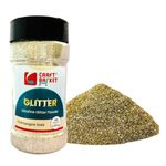 CRAFT BASKET® Ultra Fine Glitter for Art & Craft (24 Colours)(All Packs: 25 Gm,50 Gm,100 Gm,200 Gm,350 Gm,500 Gm,1 Kg) DIY Projects, Resin & Nail Art, Multi-Purpose Glitter (100 Gm, Champagne Gold)