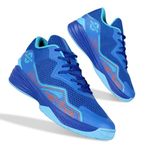 NIVIA Warrior 2.0 Basketball Shoes, Soft Cushion EVA Inner Insole, Better fit & Comfort, Indoor & Outdoor Court Shoes, The Preferred Choice of Basketball Players , Ultimate Comfort, Lightweight Flexibility, Reliable Grip Size-UK09(RoyalBlue)