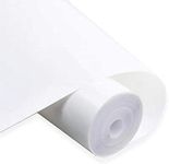 HTV Iron on Vinyl 12inch x10 Feet Roll for Cricut and Silhouette Easy to Cut & Weed Iron on Heat Transfer Vinyl DIY Heat Press Design for T-Shirts White (White)