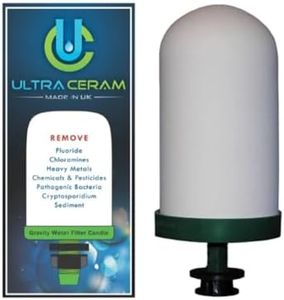 UltraCeram Gravity Water Filter Replacement Candle, Fluoride Removal Cartridge