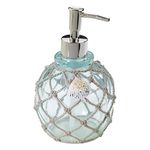 Avanti Linens - Seaglass Soap Dispenser, Beach Inspired Bathroom Decor