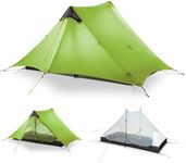 MIER Ultralight Tent 3-Season Backpacking Tent for 1-Person or 2-Person Camping, Trekking, Kayaking, Climbing, Hiking (Trekking Pole is NOT Included), Green, 2-Person