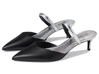 Michael Kors Jessa Flex Mule Kitten, Black/Silver, 3 UK