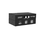 MakWorld® 2 Port USB 2.0 Switch Selector Box for PC, Computer, Scanner, Printers, Projector, Camera and Keyboard