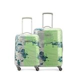 Skybags Spinner Wheels Tooper Set of 2 (Cabin+ Medium) Hard Luggage (55+65 Cm) | Polypropylene Trolley with 8 Wheels|Green|Unisex