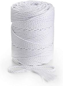 Macrame Cotton Cord 4 mm, 150 m, 1 kg - 3PLY Coloured Rope for Macrame Dream Catcher, Wall Hanging, Gift Wrapping and Wedding Decorations, 3 Strand Twisted Plant Hanger Yarn – MB Cordas