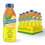 Snapple Naturally Flavoured, Lemon Tea, 473mL, 12-Count (Packaging may vary)