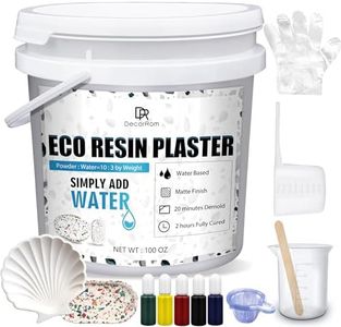 Eco Resin Casting Powder - 100oz / 2800g Fast Cured Plaster Casting Powder for Beginners - 20~30 Minutes Demold, Easy Mixing Water Activated Eco-Friendly Casting Resin for DIY Crafts Making, Home Art
