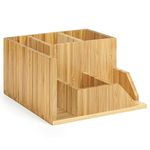 woodluv Desk Organiser, Desk Tidy Pen Holder Organiser, Letter Rack Make Up Organiser/Office Multifunctional Organizer, 22 cm x 19.3 cm x 11.2 (H) cm