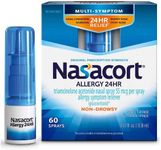 Nasacort Allergy 24 Hr Multi-Symptom Nasal Allergy Spray - 60 Sprays, Pack of 4